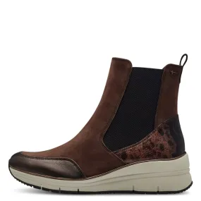 Botte 1-25448-43 pour femme cognac comb